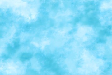 Obraz premium Abstract Blue Watercolor Square Stain - Hand-Painted Artistic Texture Background