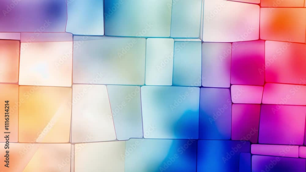 Poster abstract colorful blocks background