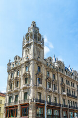 Fototapeta premium Residential buildings in Budapest, Hungary