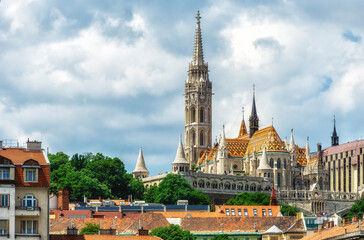 Obraz premium St. Matthias Church in Budapest. One of the main temple in Hungary.