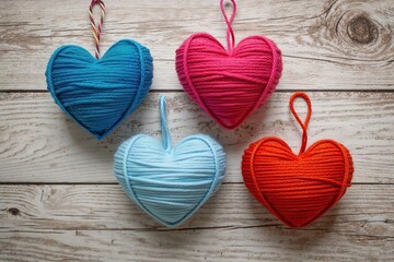 Creative Yarn Heart Crafts for Love - Joyful Fabric Art for Meaningful Connections