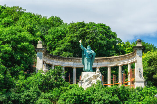Monument of Bishop Gellert in Budapest, Hungary