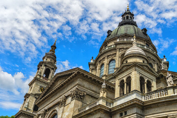 Obraz premium St. Stephen's basilica detail in center of Budapest, Hungary