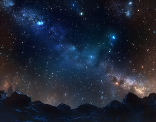 Fototapeta premium deep outer space or starry night sky