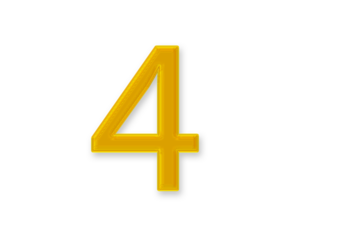 3d golden number 4