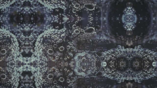 Abstract blueberries pattern with air bubbles