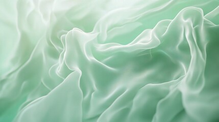 Obraz premium Soft Mint Green Abstract Background with Flowing Textures and Layers