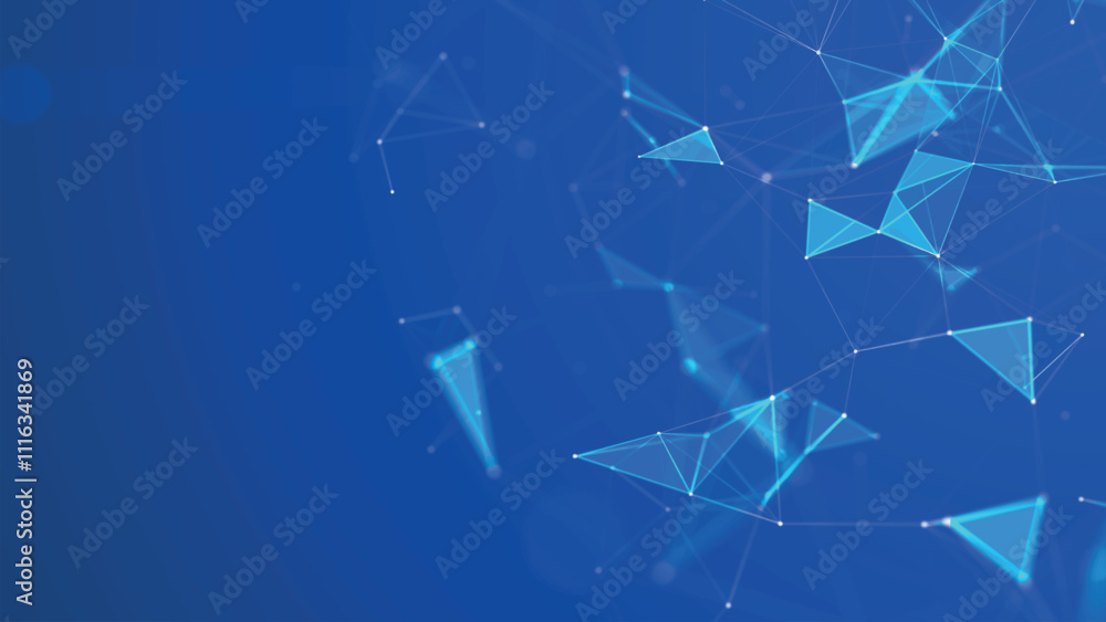 Poster abstract background with connected dots and lines. digital technology background. network connection