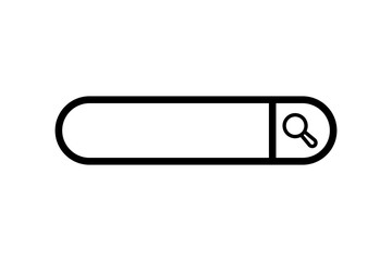 Search Bar icon. icon related to Search. suitable for web site, app, user interfaces, printable. line icon style. simple vector design editable
