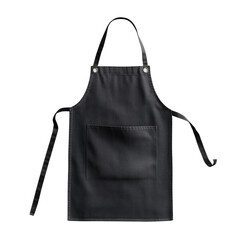 Black Apron Isolated on Transparent Background

