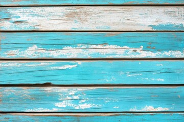 Weathered Wooden Planks with a Vibrant Blue Paint Finish, Showcasing Rustic Charm and Unique Textures for Creative Backgrounds or Design Projects