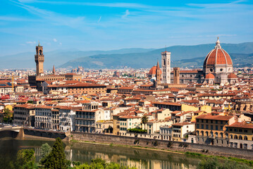 Fototapeta premium Florence city in Italy, panoramic view