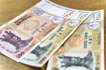 Moldovan Leu Banknotes: 200, 300, and 500 Lei