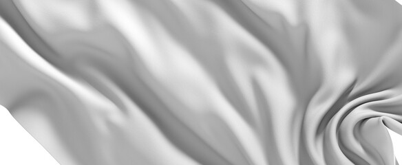 Fototapeta premium White Fabric Drape with Soft Folds