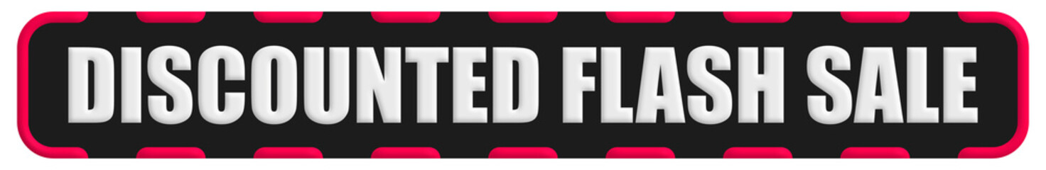 Obraz premium Discounted Flash Sale Stamp Seal, Black Background Discounted Flash Sale Word Rubber Stamp Banner Design Element