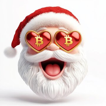 Pap&aacute; Noel ilusionado con el precio del Bitcoin