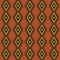 Navajo style seamless pattern