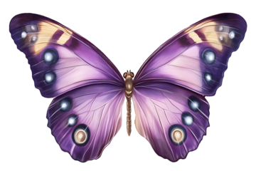 Violet Monarch Butterfly, PNG transparent