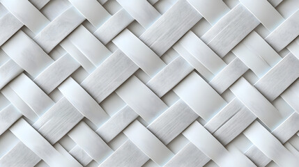 texture of woven rattan in a crisscross pattern, photorealistic on a white background