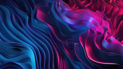 Obraz premium Abstract Lines. Three-Dimensional Creative Art with Dark Cloud Background