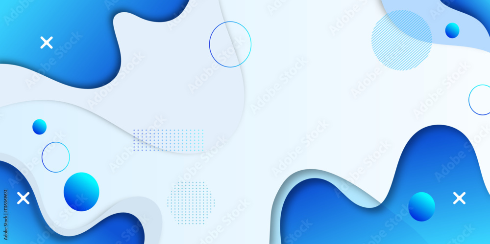 Poster abstract dynamic flow fluid wavy background. design template.