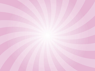 Obraz premium Abstract background with rays retro starburst rays. candy floss pink sunburst background vector illustration pattern beam rays. Spiral radial striped backdrop. Vector illustration.