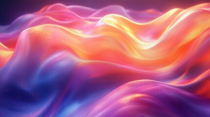 Obraz premium Vibrant and dynamic iridescent fluid surface with mesmerizing visual effects and colorful reflections