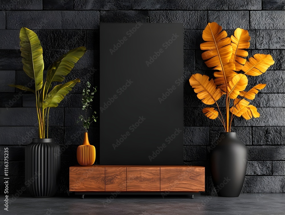Aufkleber blank contemporary roll up banner in a softly lit photography studio with even illumination and smoo