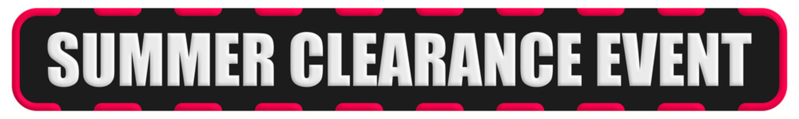 Fototapeta premium Summer Clearance Event Stamp Seal, Black Background Summer Clearance Event Word Rubber Stamp Banner Design Element