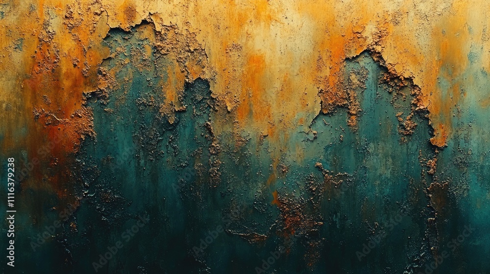 Poster Corroded rusty surface of an old bathtub pipe showcasing texture and color variations in an isolated setting