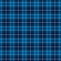 Plaid with twill weave repeat pattern.Checkered tartan  gingham seamless pattern in blue.Geometric graphic vector illustration background design for fabric and prints.