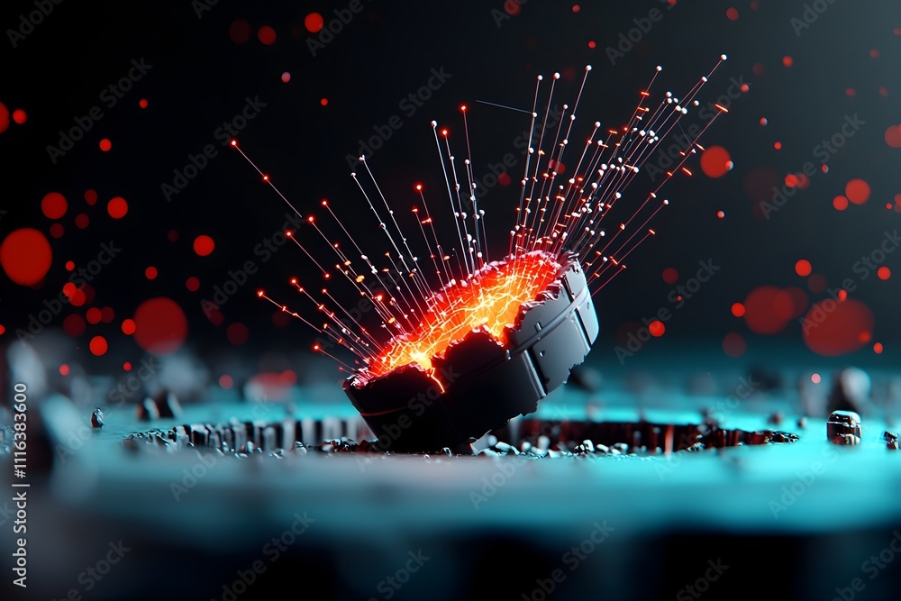 Poster seismic pulse visualizing the rhythmic symphony of an earthquake s magnitude and frequency intricate