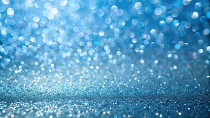 Sparkling Blue Bokeh Background with Soft Light Creating a Dreamy and Ethereal Atmosphere for Creative Projects and Designs in Various Media Formats