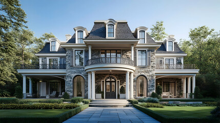 Historic Dutch Colonial Home with Gambrel Roof and Gardens, Hudson Valley Estate