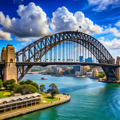 Obraz premium sydney harbour bridge built in 1932 australia n