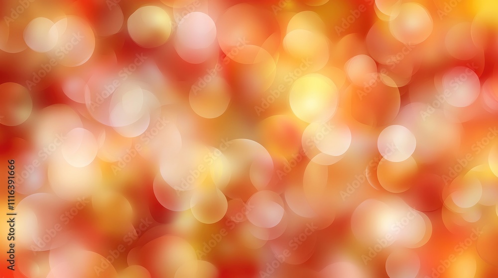Poster vibrant abstract bokeh background in warm hues ideal for graphic design and artistic projects