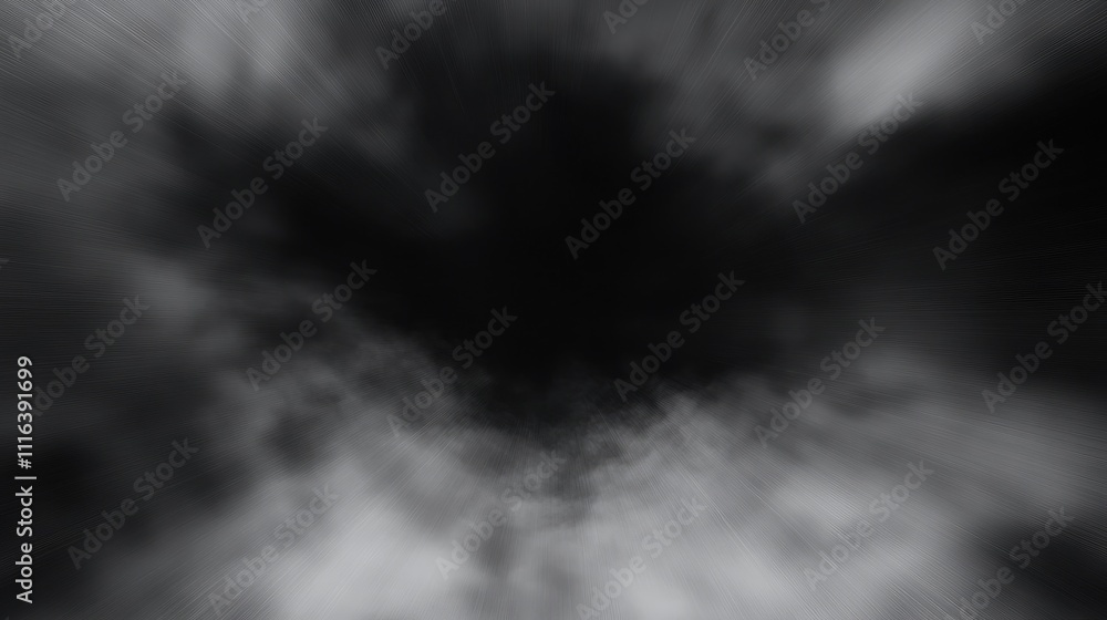 Poster abstract dark center with light blur background creating a mesmerizing screen saver effect in a hori