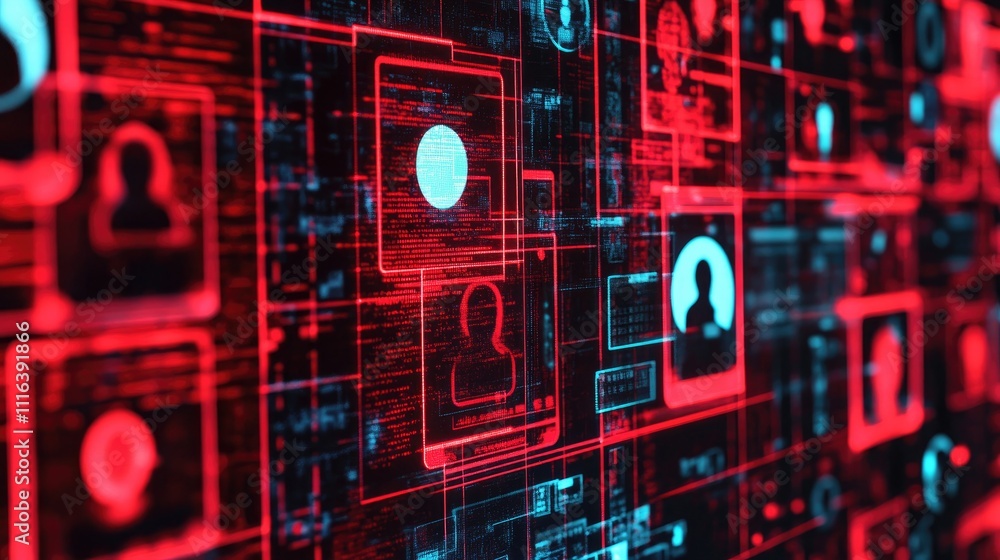Aufkleber ai driven identity recognition interface with user data visualization for enhanced content managemen