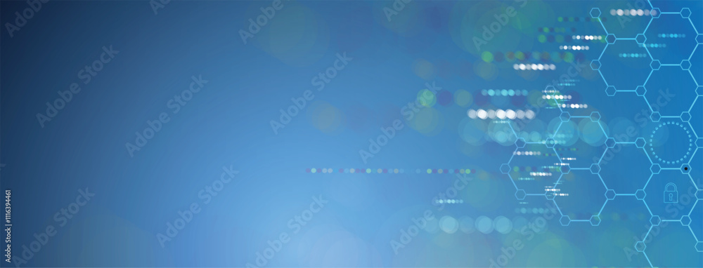 Aufkleber Technology abstract futuristic science background for internet business.