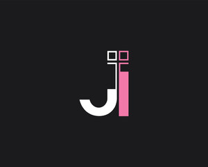 creative letter JI logo design template