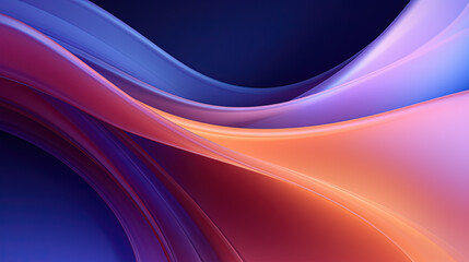 Obraz premium Vibrant abstract blue and purple waveform with fluid motion and colorful gradients
