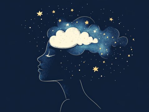 Concept of sleep hygiene. Template for background, banner, card, poster