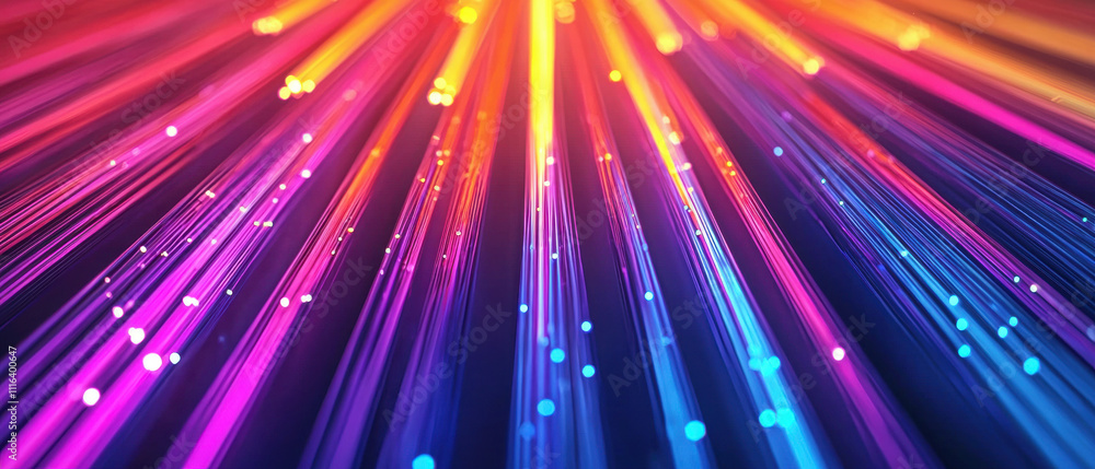 Aufkleber a vibrant display of colorful, radiating lines, creating a dynamic and energetic atmosphere with a b