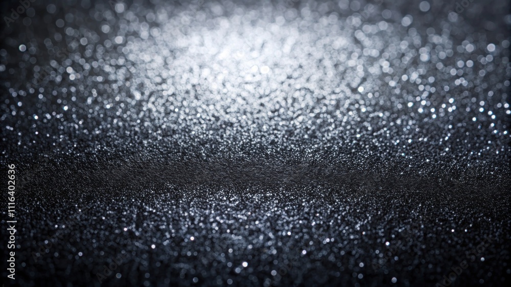 Leinwandbilder abstract shimmering texture with sparkling glitters on dark surface, creating an enchanting atmosphe