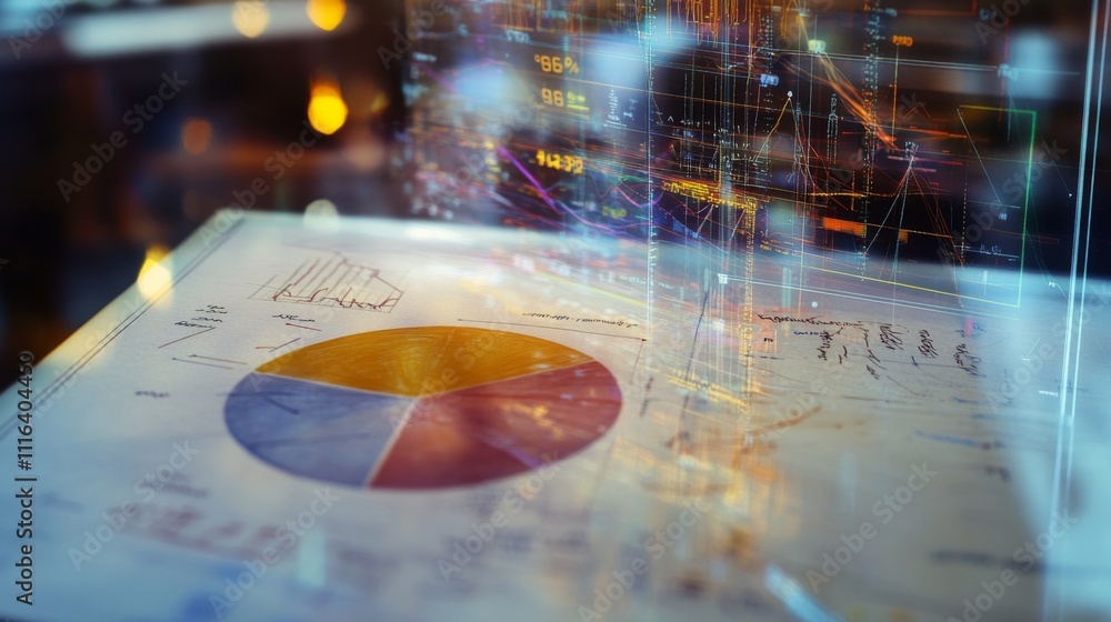 Aufkleber modern business analysis with charts and data visualization techniques