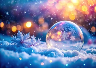 Snow Double Exposure Backgrounds,  AI Photo, Winter, Abstract