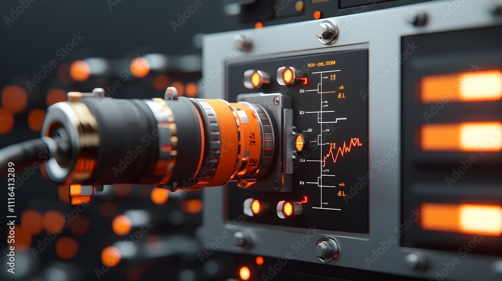 Aufkleber sleek and modern seismograph instrument precisely monitoring the location depth and magnitude of a t