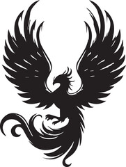 Fototapeta premium Phoenix silhouette vector EPS 