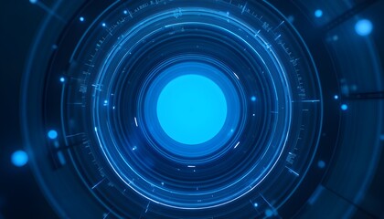 abstract lens blue background