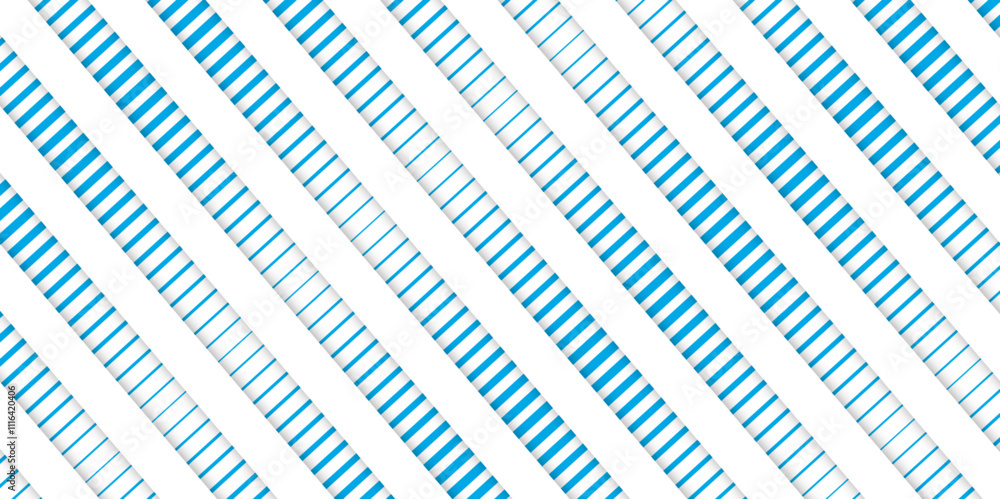 Poster seamless diagonal stripe pattern. white and blue wrapping background. abstract modern graphic design